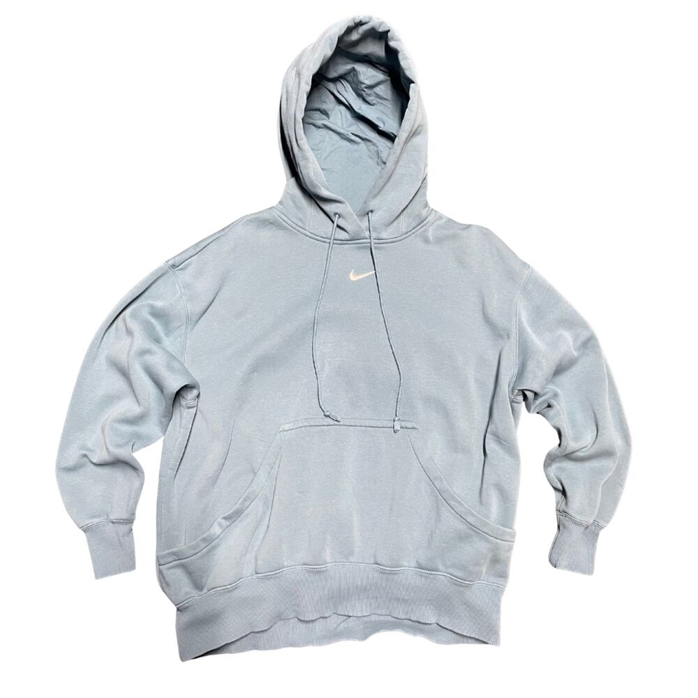 Nike Middle Swoosh Hoodie Women’s Medium Sail Dust Pullover Fleece